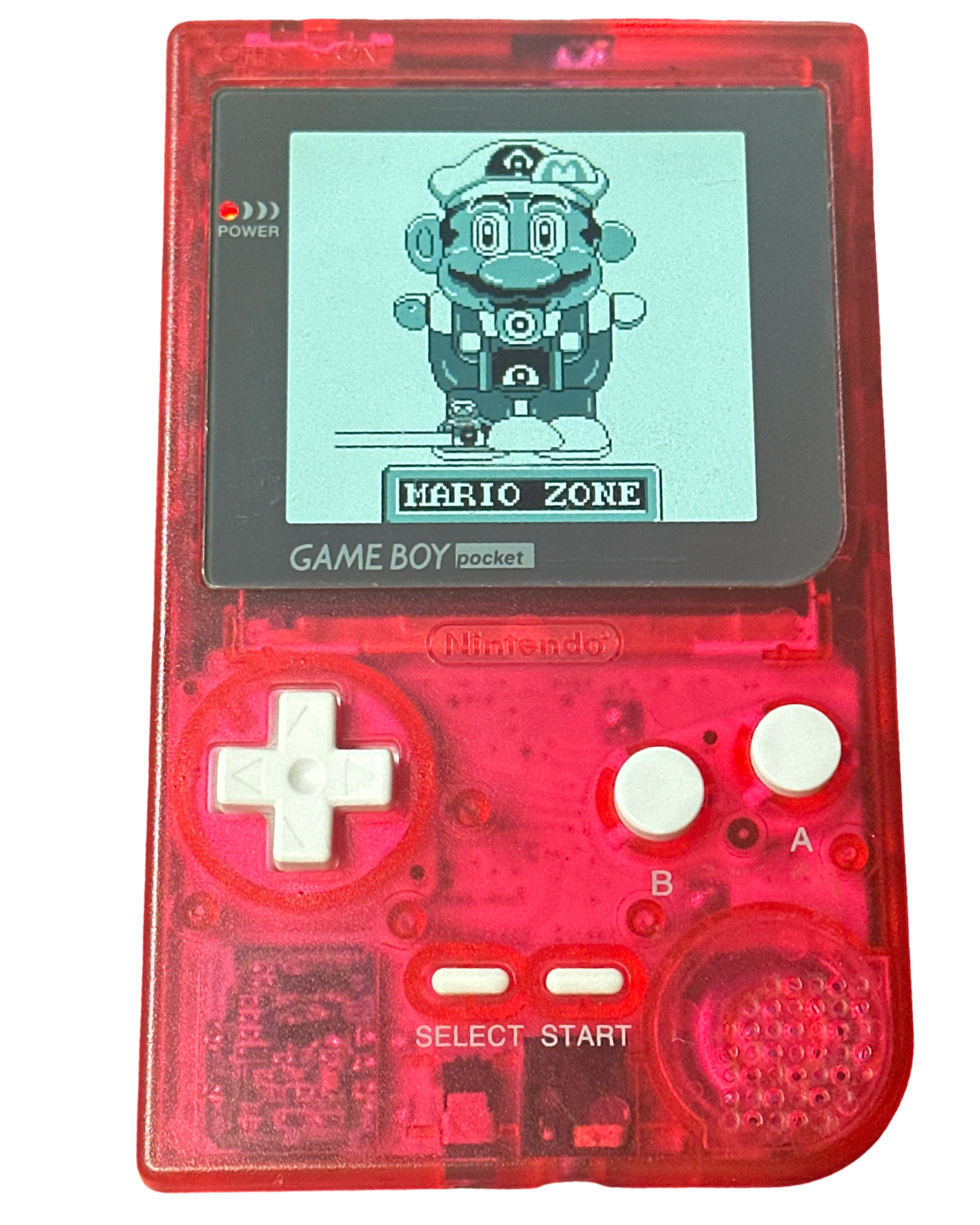 Custom Clear Red Game Boy Pocket - GameBoy
