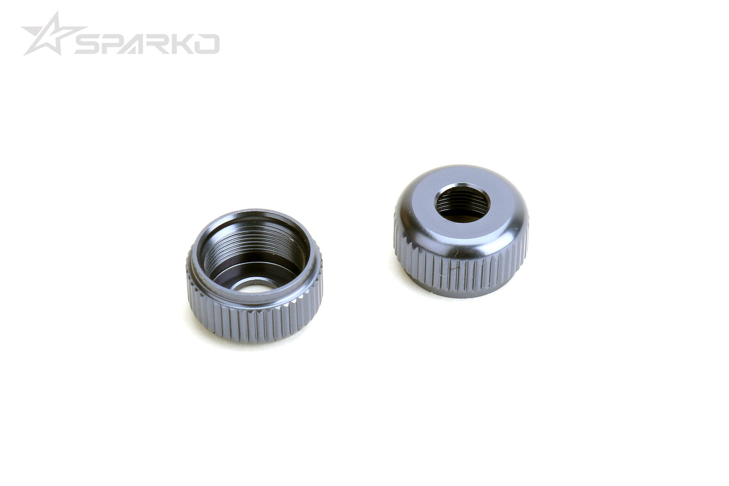 Sparko F8 7075 Aluminum Shock Body Seal Retainer Blue / Grey