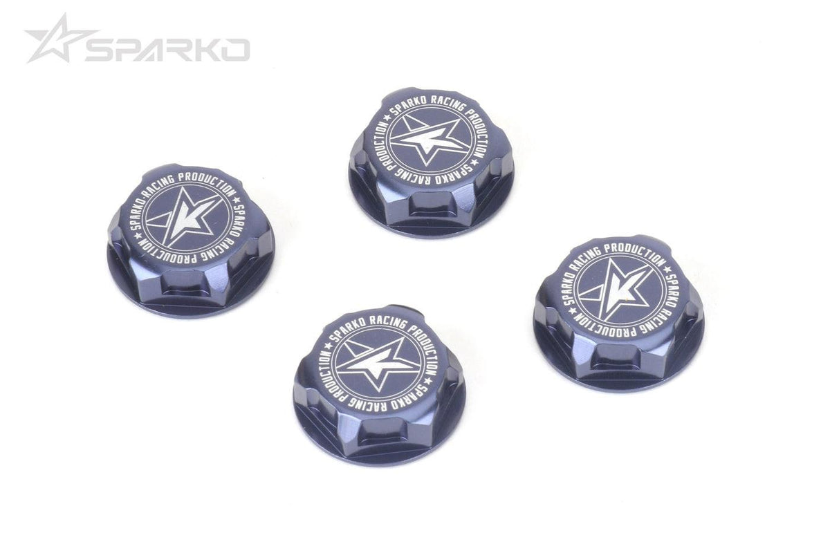 Sparko F8 7075 17mm Aluminum Covered Serrated Wheel Nut 4pcs