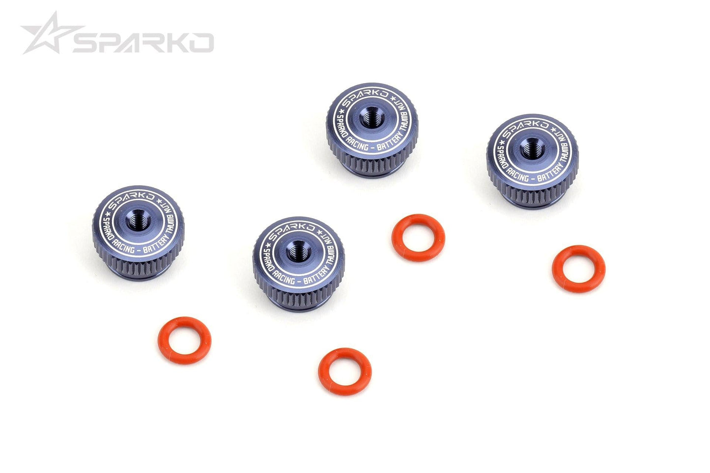 Sparko F8 Aluminum Battery Strap Nut (4) Drak Blue