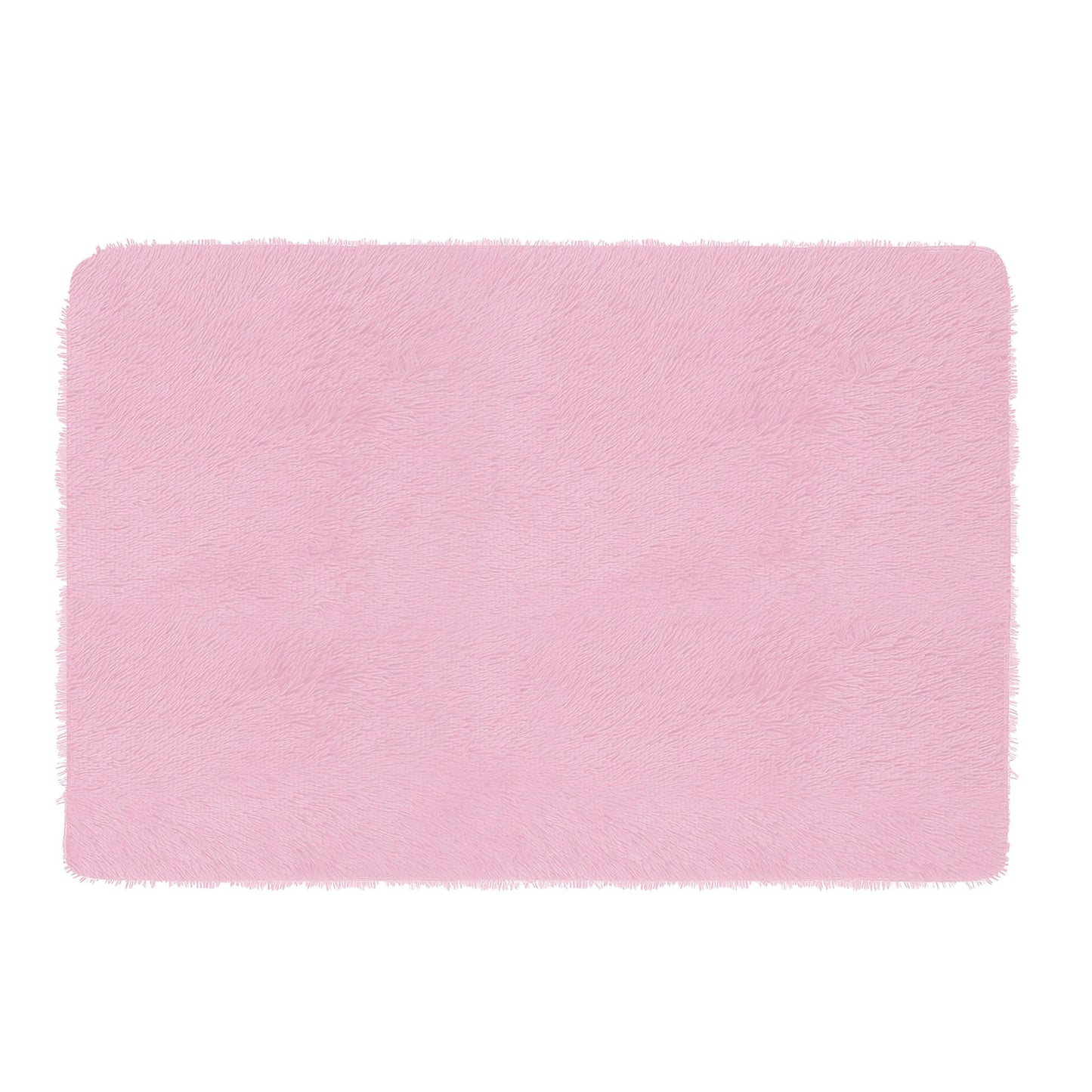 Fluffy Bedroom Rug 4� x 2.6� Anti-Skid Shaggy Area Rug Decorative Floor Carpet Mat for Nursery Bedroom Living Room