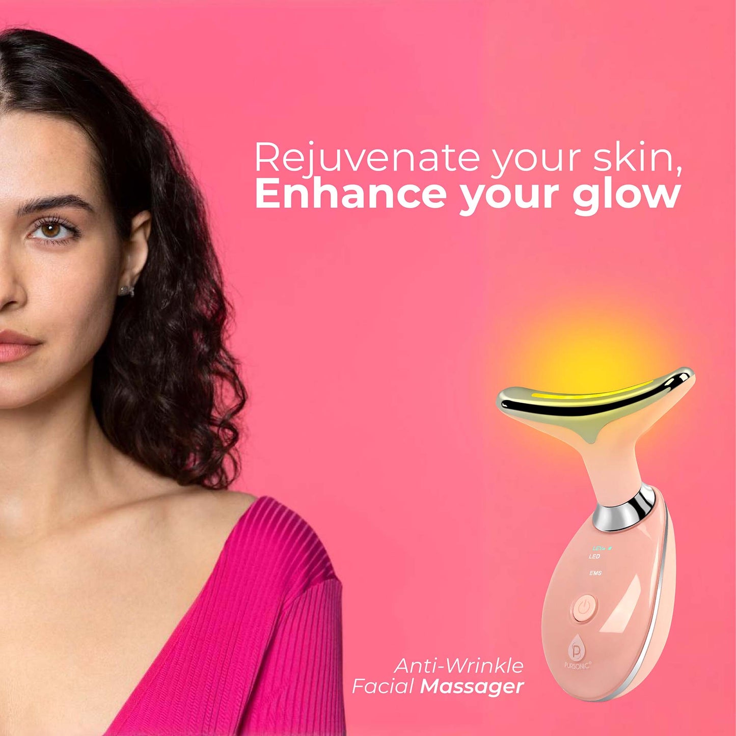 Pursonic Ultimate Spa & Beauty Bundle – Facial Steamer and 7-in-1 LED Light Therapy Device by Pursonic