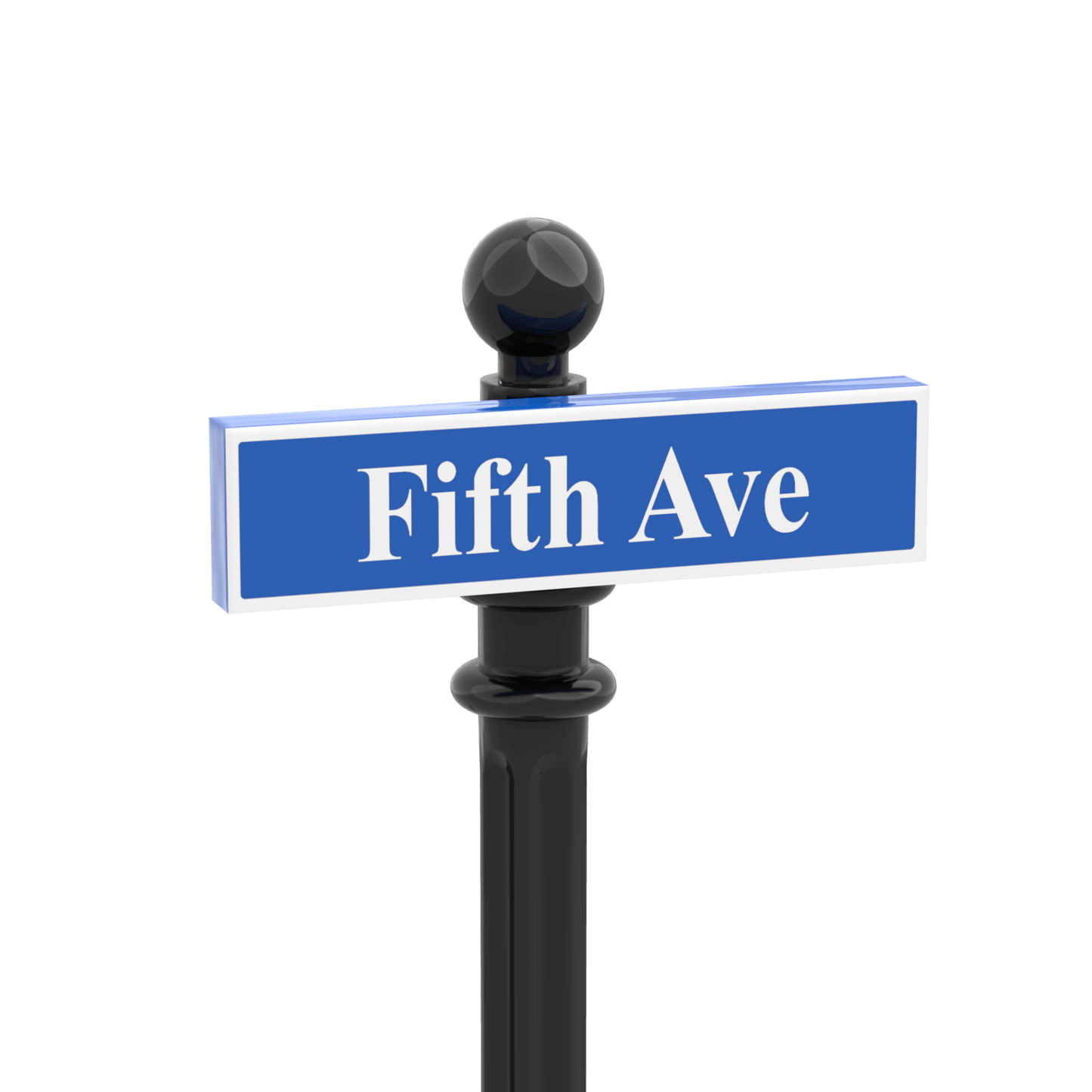 Fifth Avenue - Famous Street Signs - Custom Printed 1x4 Tile - Made Using LEGO® Parts