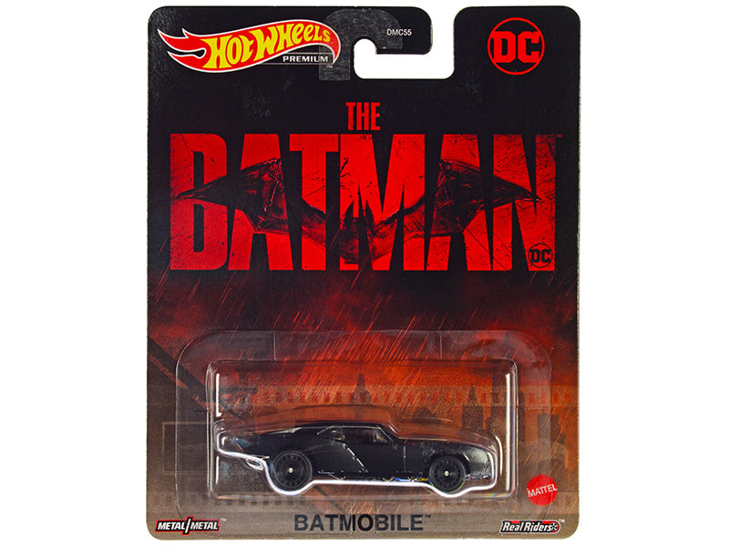 Batmobile Matt Black "The Batman" (2022) Movie "DC Comics" Diecast Model Car by Hot Wheels free shipping USA