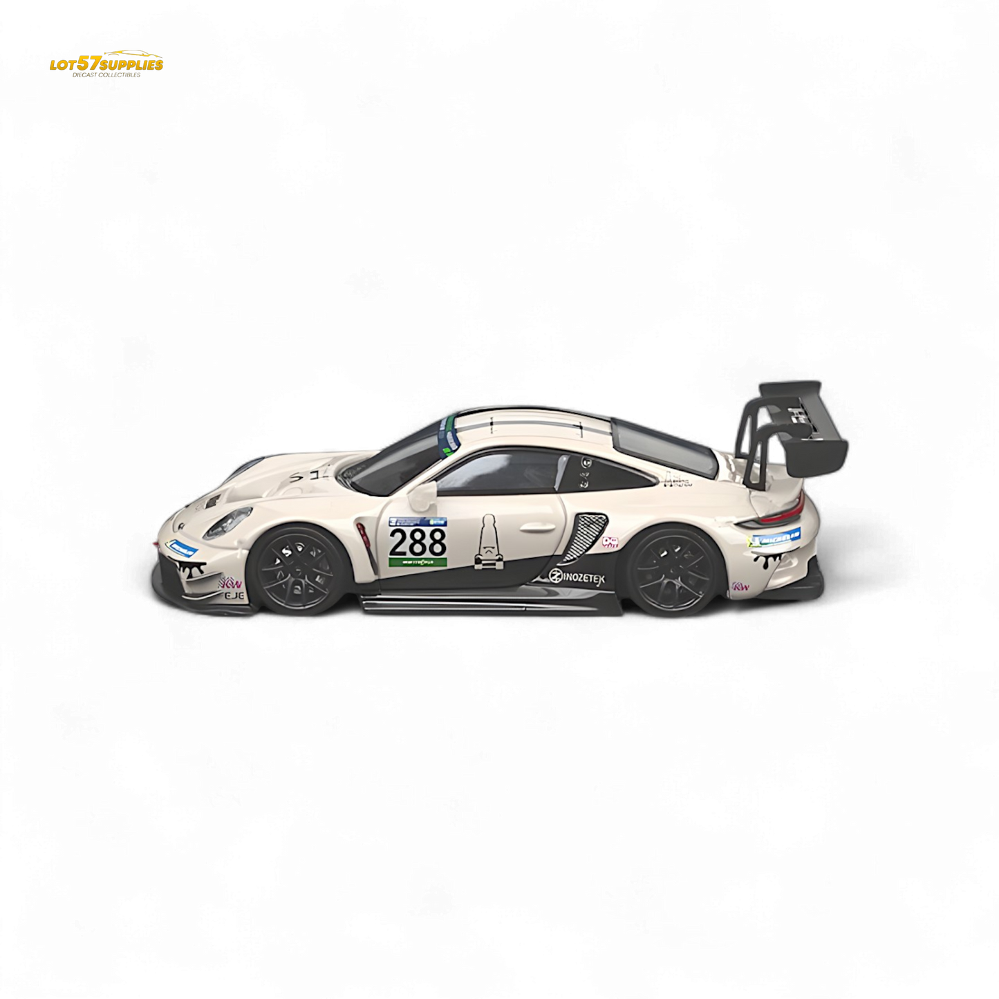 Star Race Porsche 911 GT3 Racing Milky White 1:64