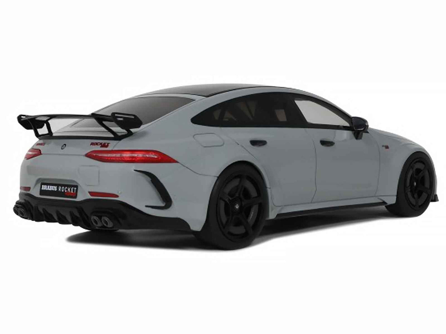 2024 Brabus Rocket 1000 Nardo Gray with Black Top 1/18 Model Car by GT Spirit