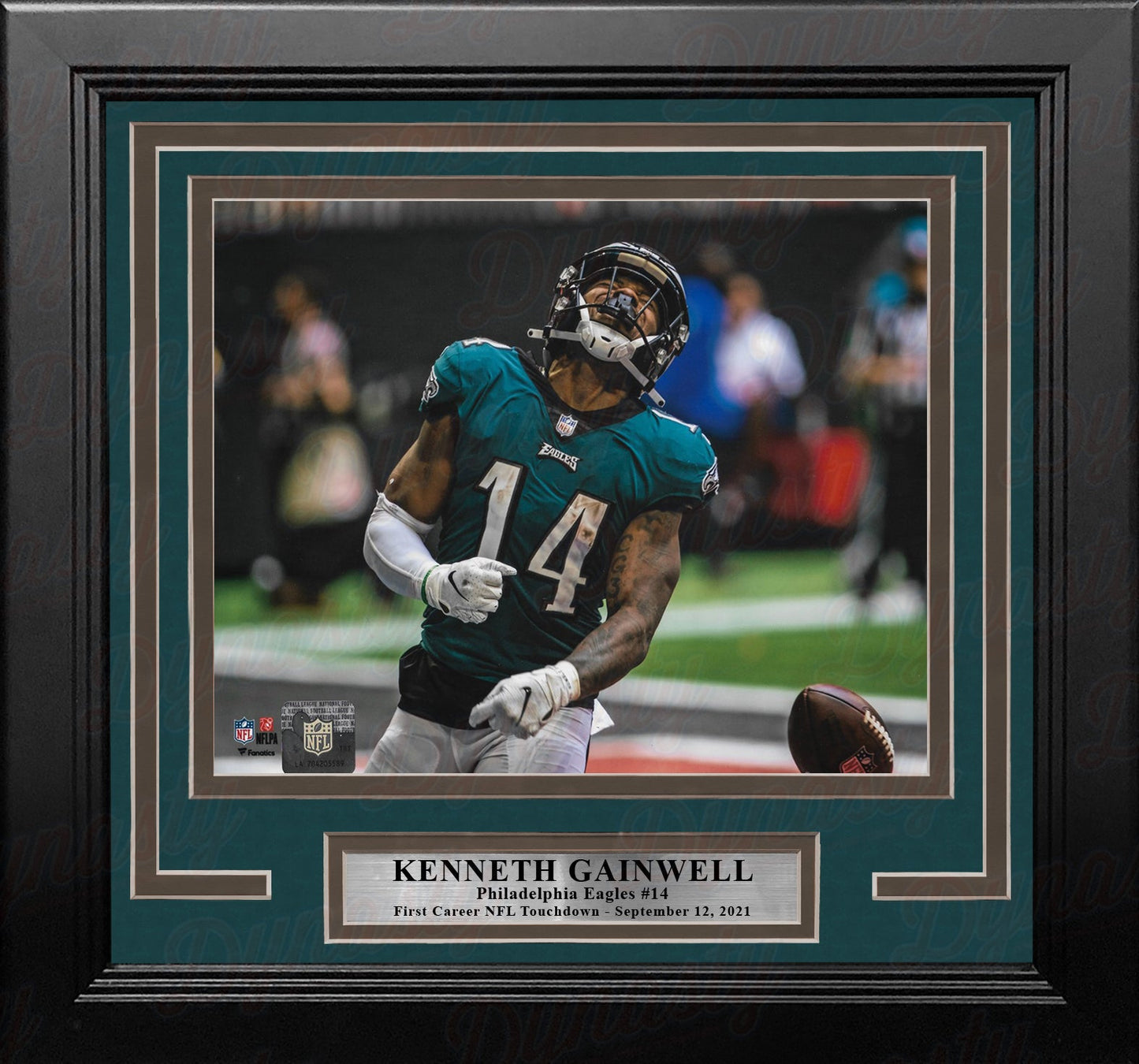 Kenneth Gainwell First NFL Touchdown Philadelphia Eagles 8" x 10" Framed Football Photo