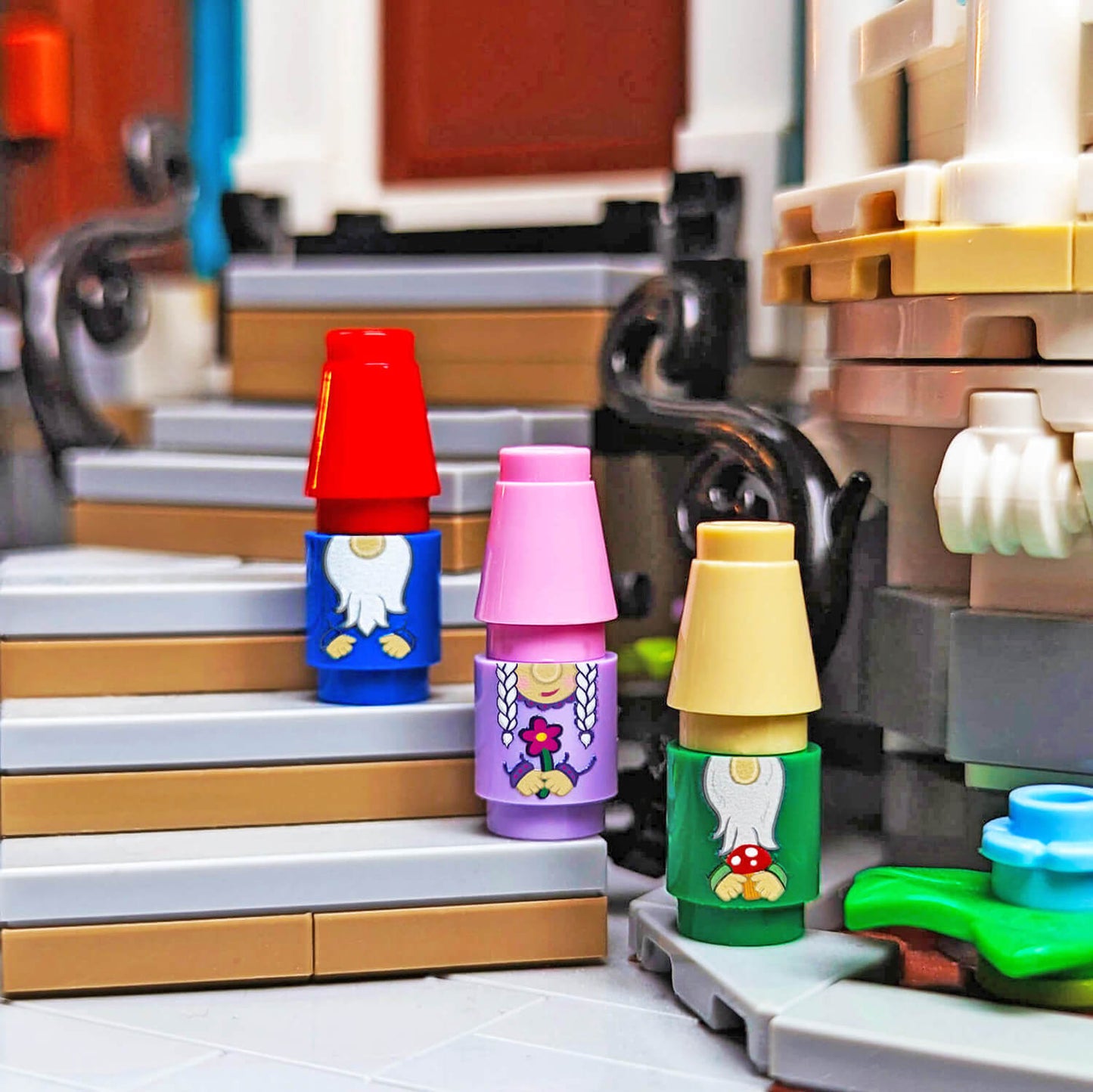 Green Garden Gnome - Custom Printed - Made Using LEGO® Parts
