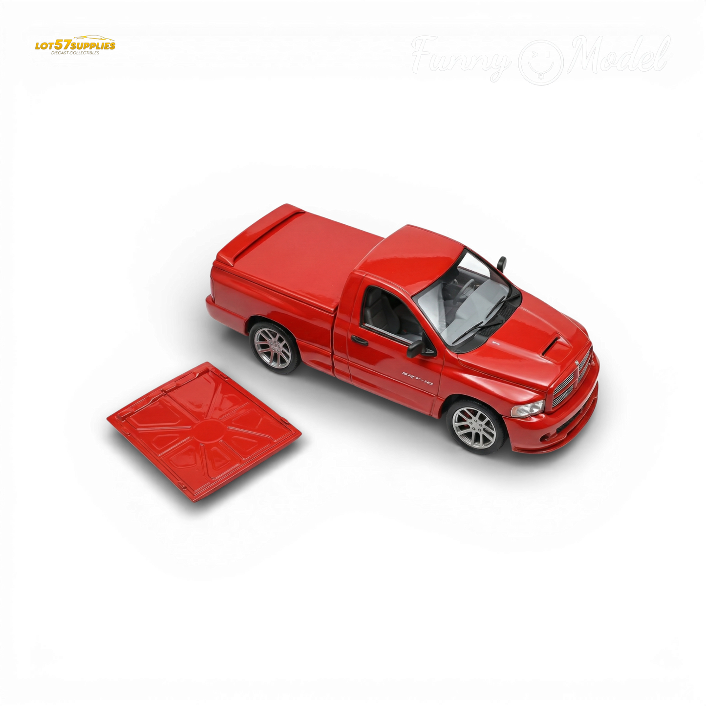 (Pre-Order) Funny Model Dodge RAM SRT-10 Flame Red 1:64