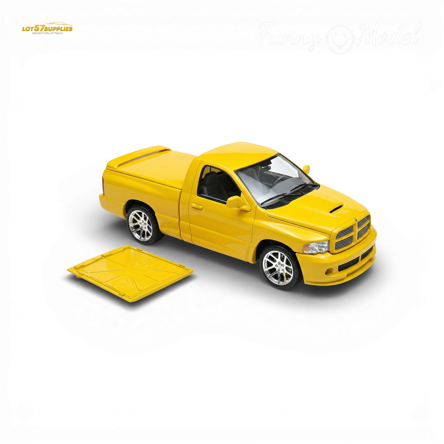 (Pre-Order) Funny Model 2004 Dodge RAM SRT-10 - Yellow Fever 1:64