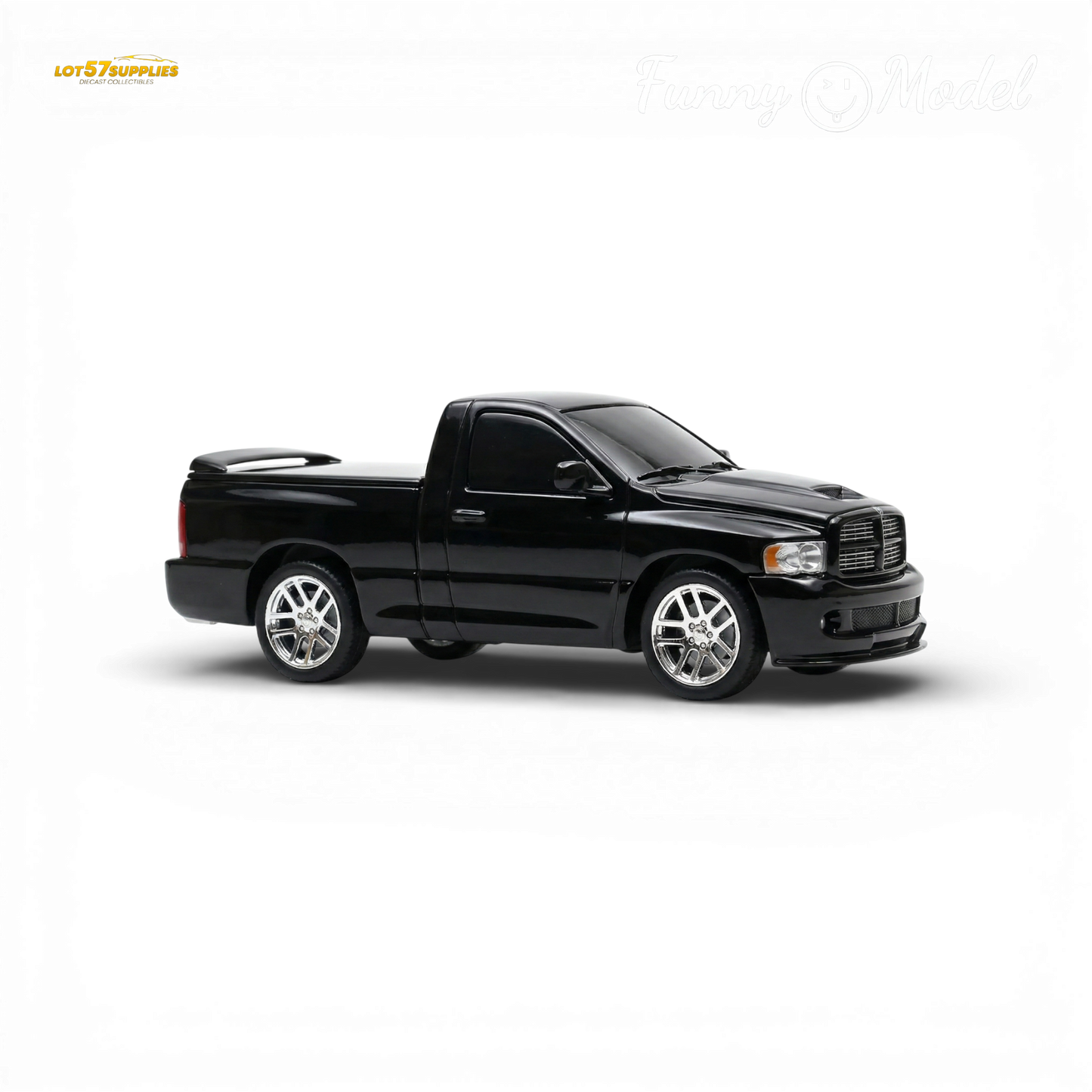 (Pre-Order) Funny Model 2004 Dodge RAM SRT-10 - Black Crystal Pearlcoat 1:64