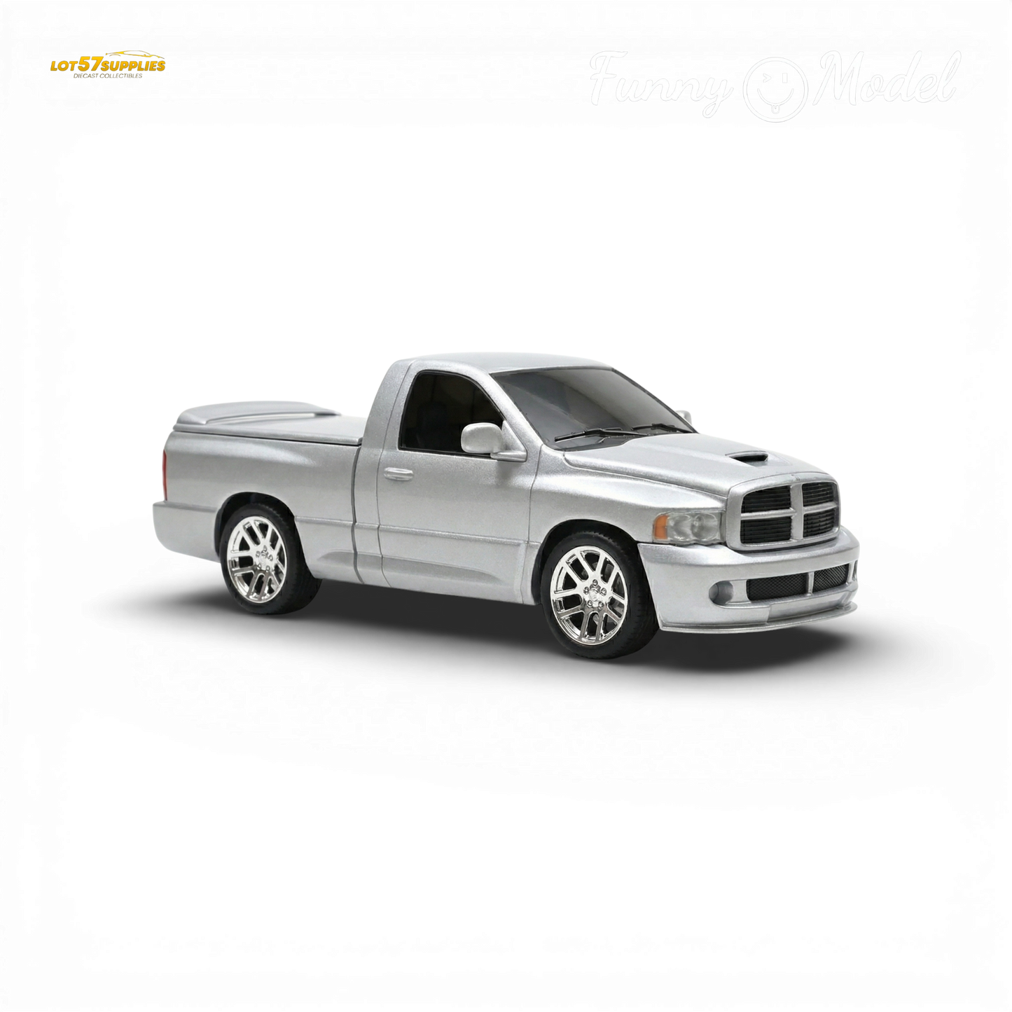 (Pre-Order) Funny Model Dodge RAM SRT-10 Silver 1:64