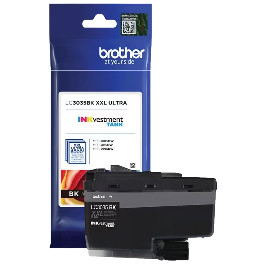 New, Pre-Owned - Brother LC3035BK XXL Black Ultra High-Yield INKvestment Ink Tank