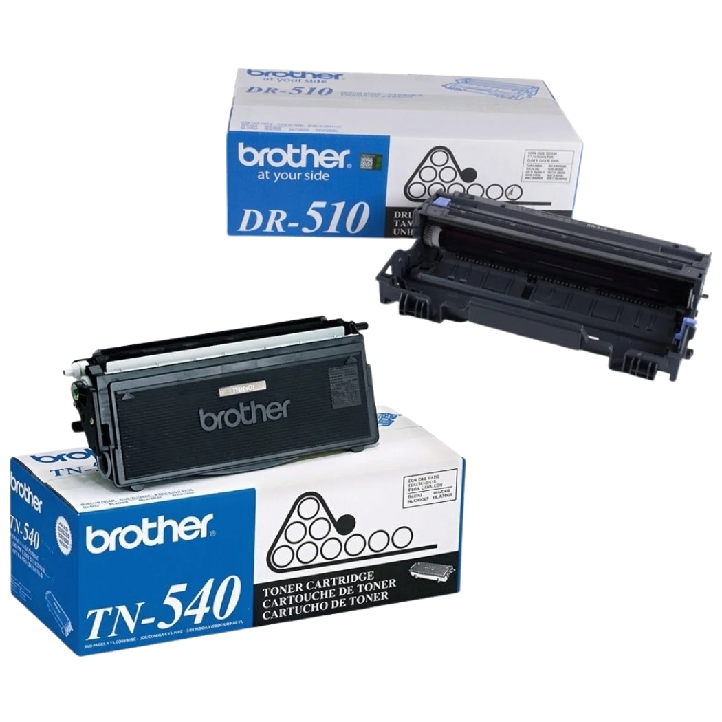 New, Pre-Owned - Brother TN-540 and DR-510 Combo Drum Unit & Toner Cartridge