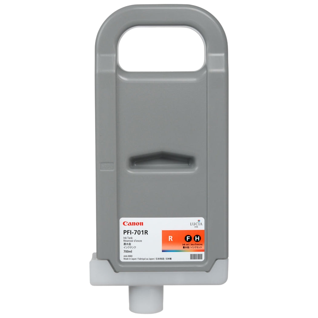 New, Pre-Owned - Canon 700ml PFI-701 Red High-Yield Ink Cartridge, 0906B001AA