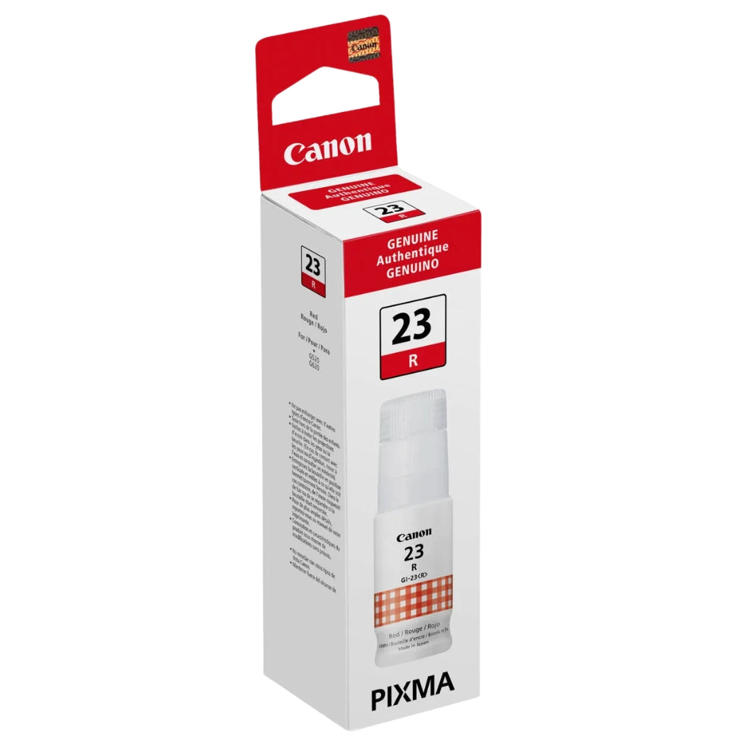 New, Pre-Owned - Canon GI-23 Standard-Yield Red Ink Bottle, 4714C001