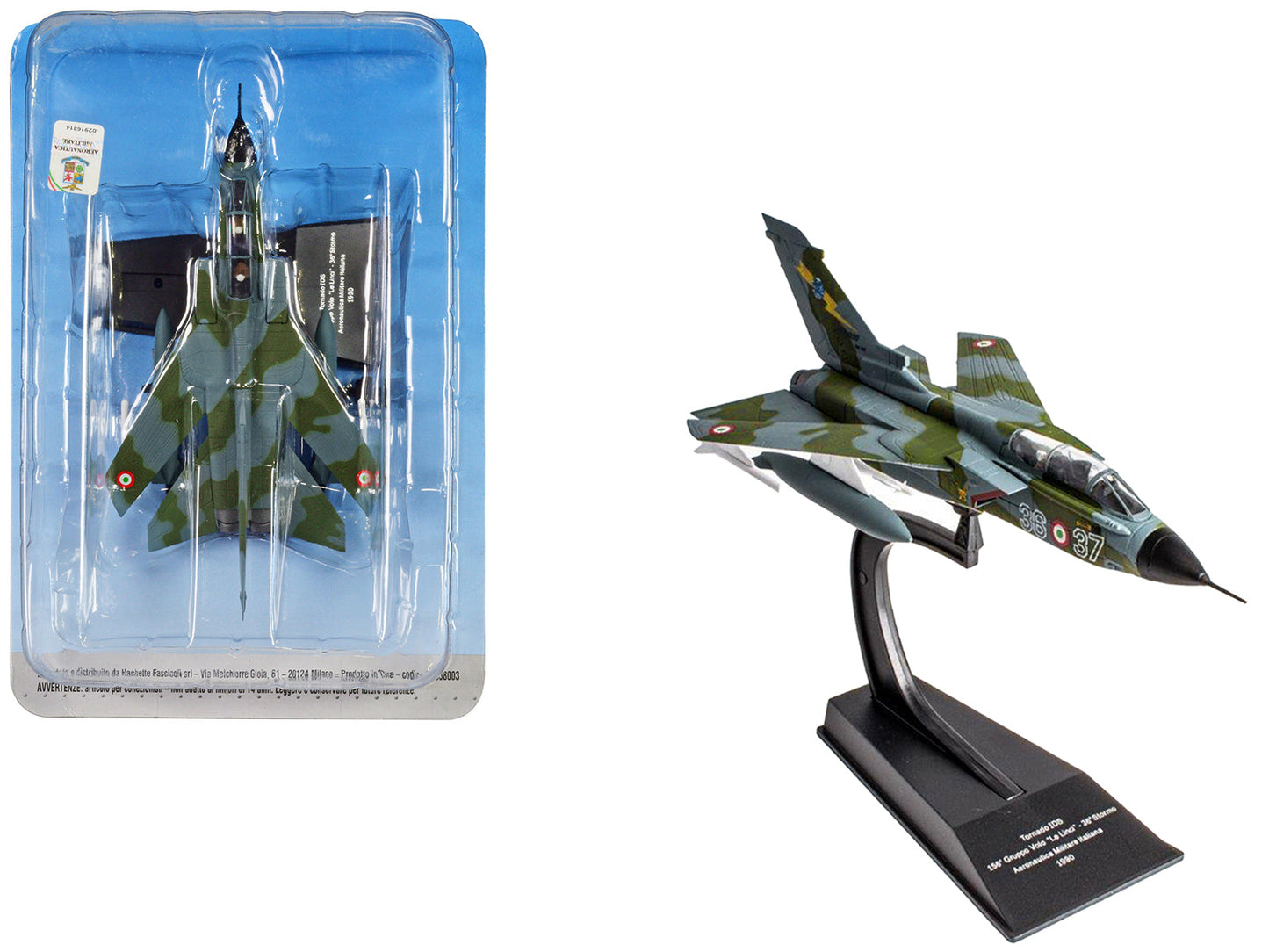 Panavia Tornado IDS Aircraft "156 Gruppo 'Le Linci' 36 Stormo" (1990) Aeronautica Militare Italiana (Italian Air Force) 1/100 Diecast Model by Hachette Collections free shipping USA