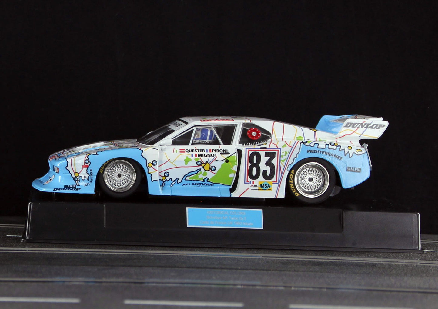 Racer Sideways BMW M1 Turbo Group 5 Carte de France LM 1980 1/32 Slot Car HC11
