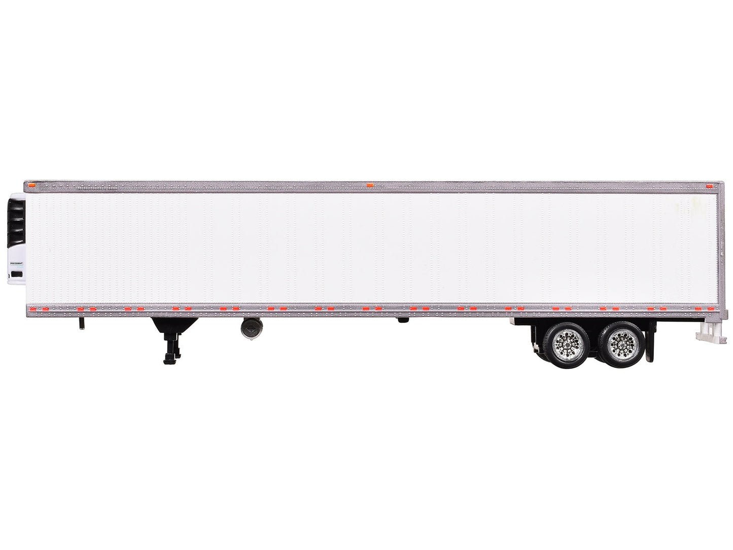 Box Trailer with Reefer White 1/87 (HO) Scale Plastic Model by HO Logistics
