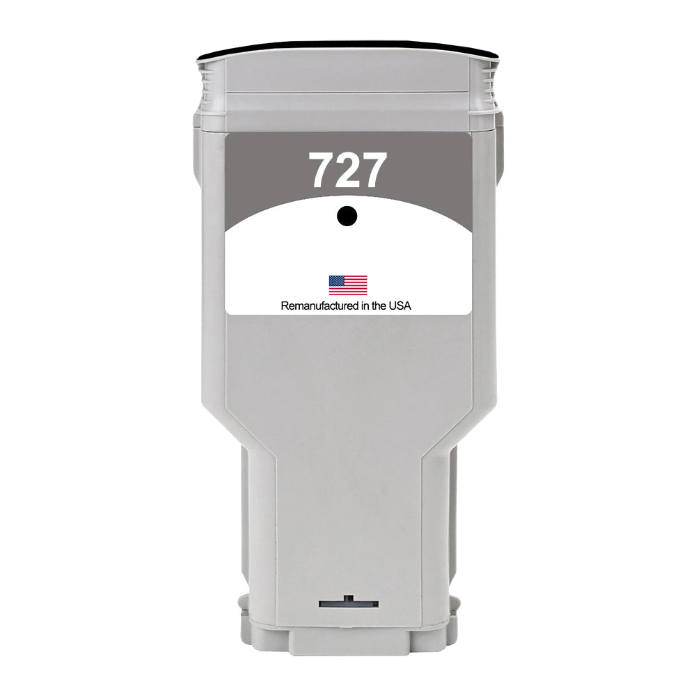U.S. Remanufactured for HP 727XL 300ml (C1Q12A) Matte Black Ink Cartridges