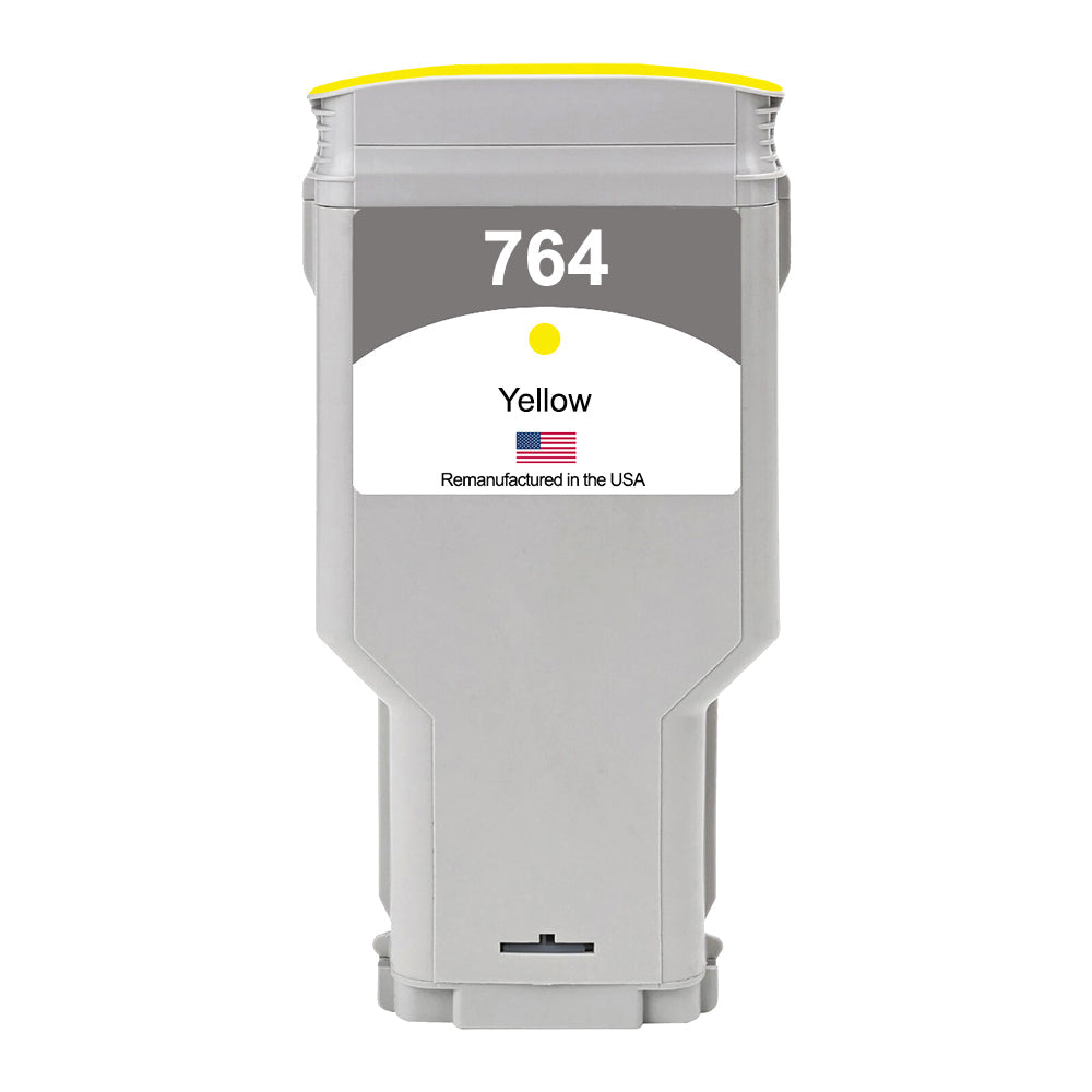 US Remanufactured for HP 764 300mL Yellow Ink Cartridge, C1Q15A