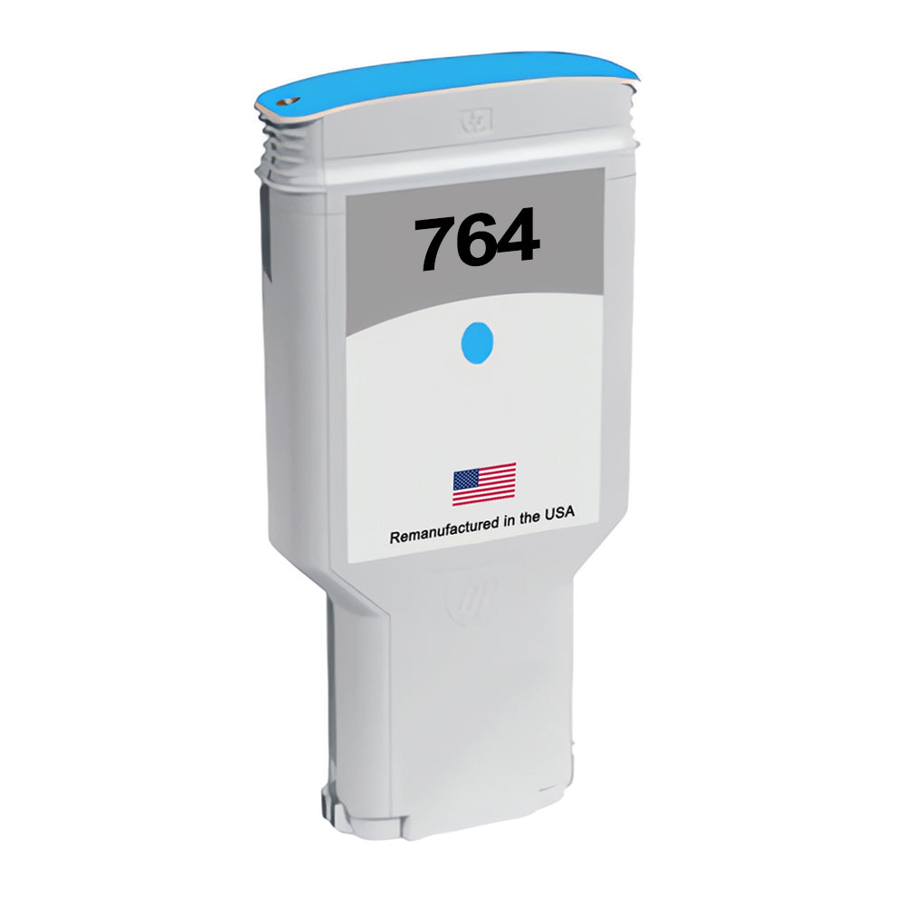 US Remanufactured for HP 764 300mL Cyan Ink Cartridge, C1Q13A