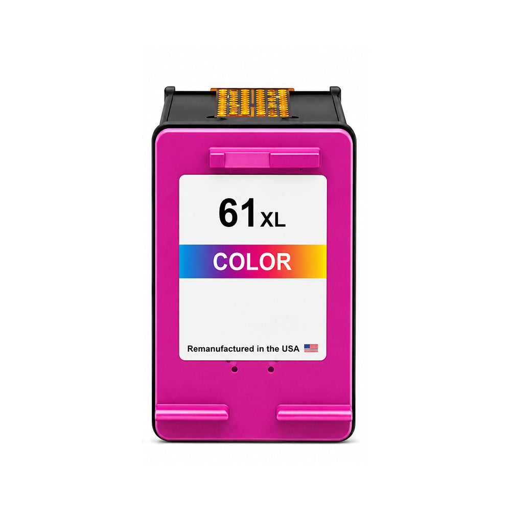 U.S. Remanufactured for HP 61XL (CH564WN) Tri-Color Ink Cartridges