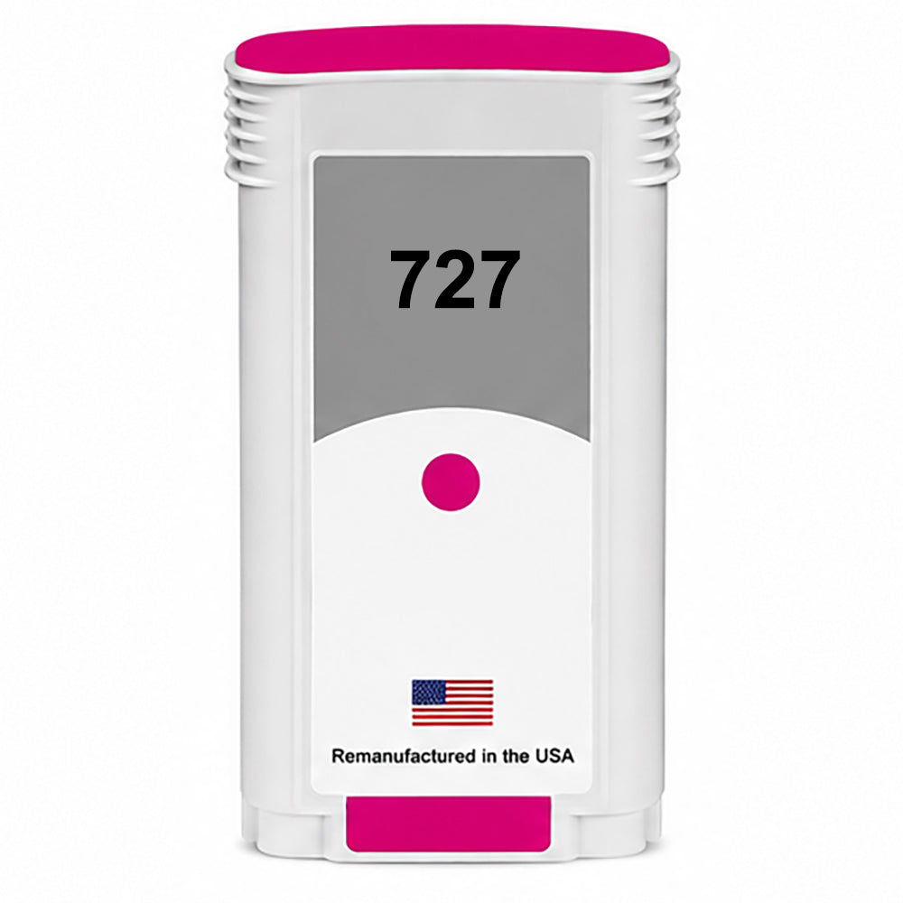 U.S. Remanufactured for HP 727 130ml (B3P20A) Magenta Ink Cartridges