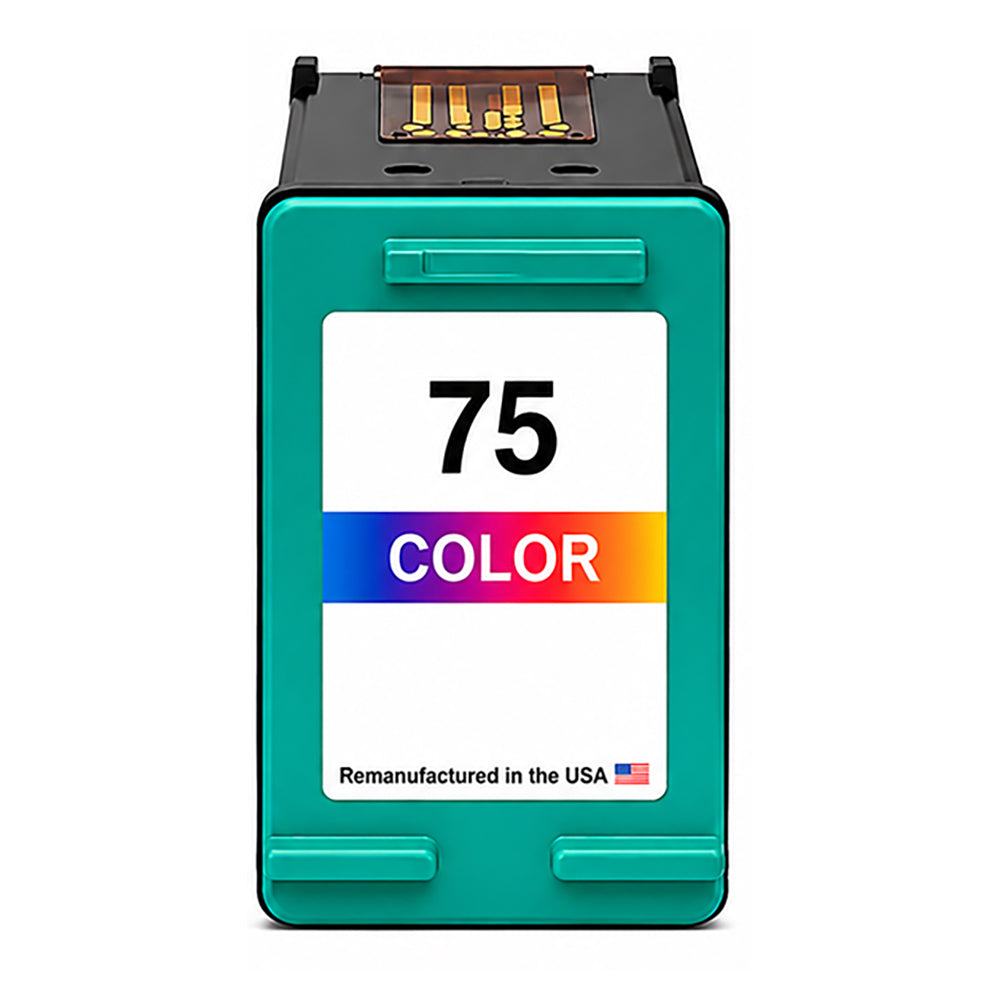 U.S. Remanufactured for HP 75 (CB337WN) Tri-Color Ink Cartridge