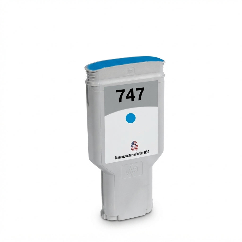 US Remanufactured for HP 747 300mL Chromatic Blue Ink Cartridge