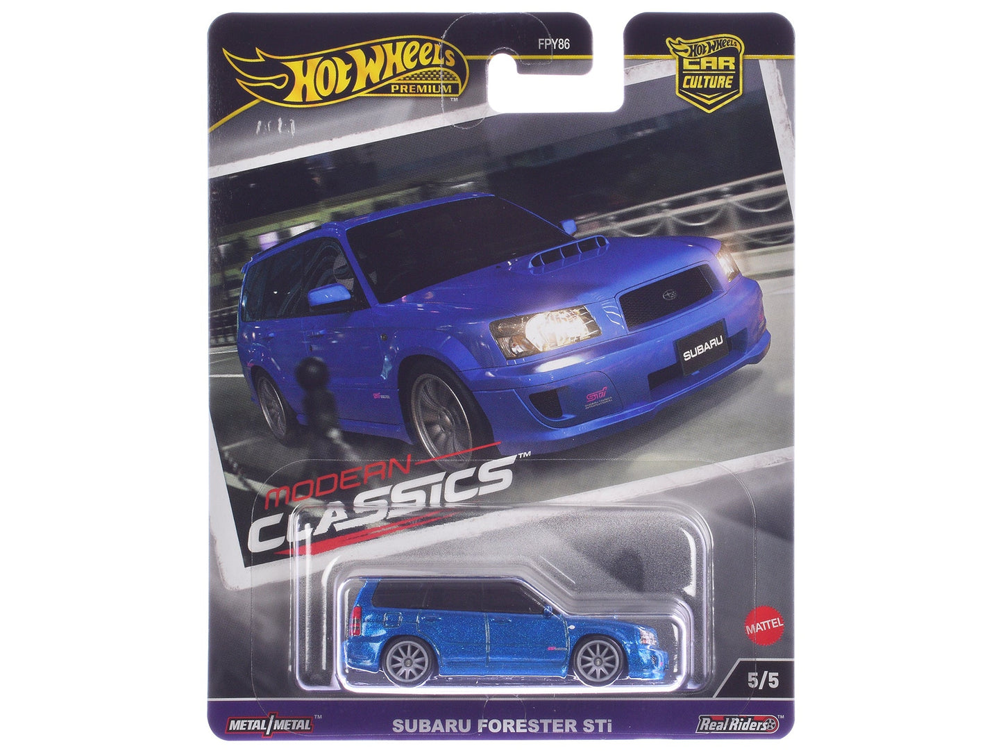 Subaru Forester STi Blue Metallic "Modern Classics" Series Diecast Model Car by Hot Wheels free shipping USA