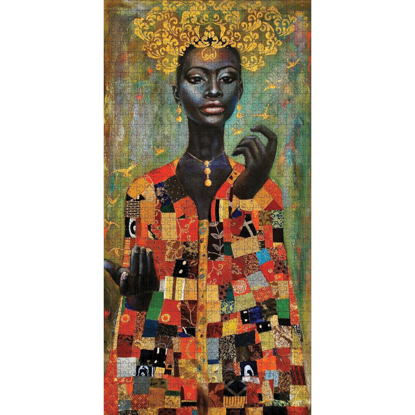 Her Coat of Many Colors 1000 Piece Jigsaw Puzzle Pomegranate