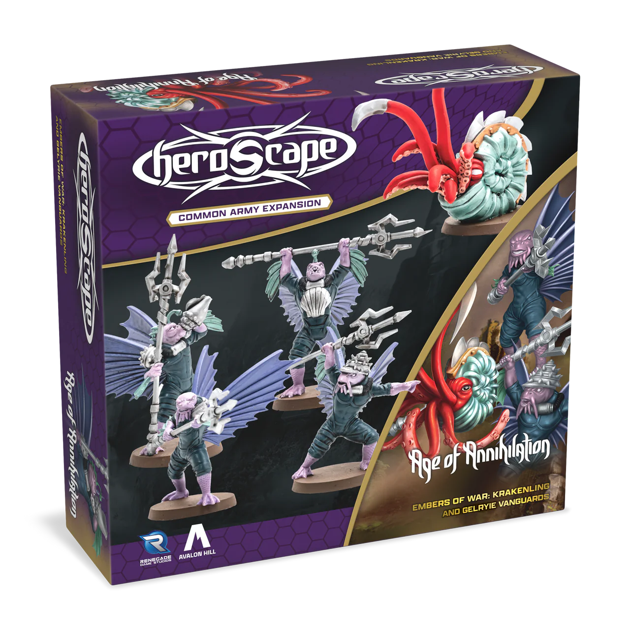 Heroscape: Age of Annihilation - Krakenling and Gelyrie Vanguards Army Expansion