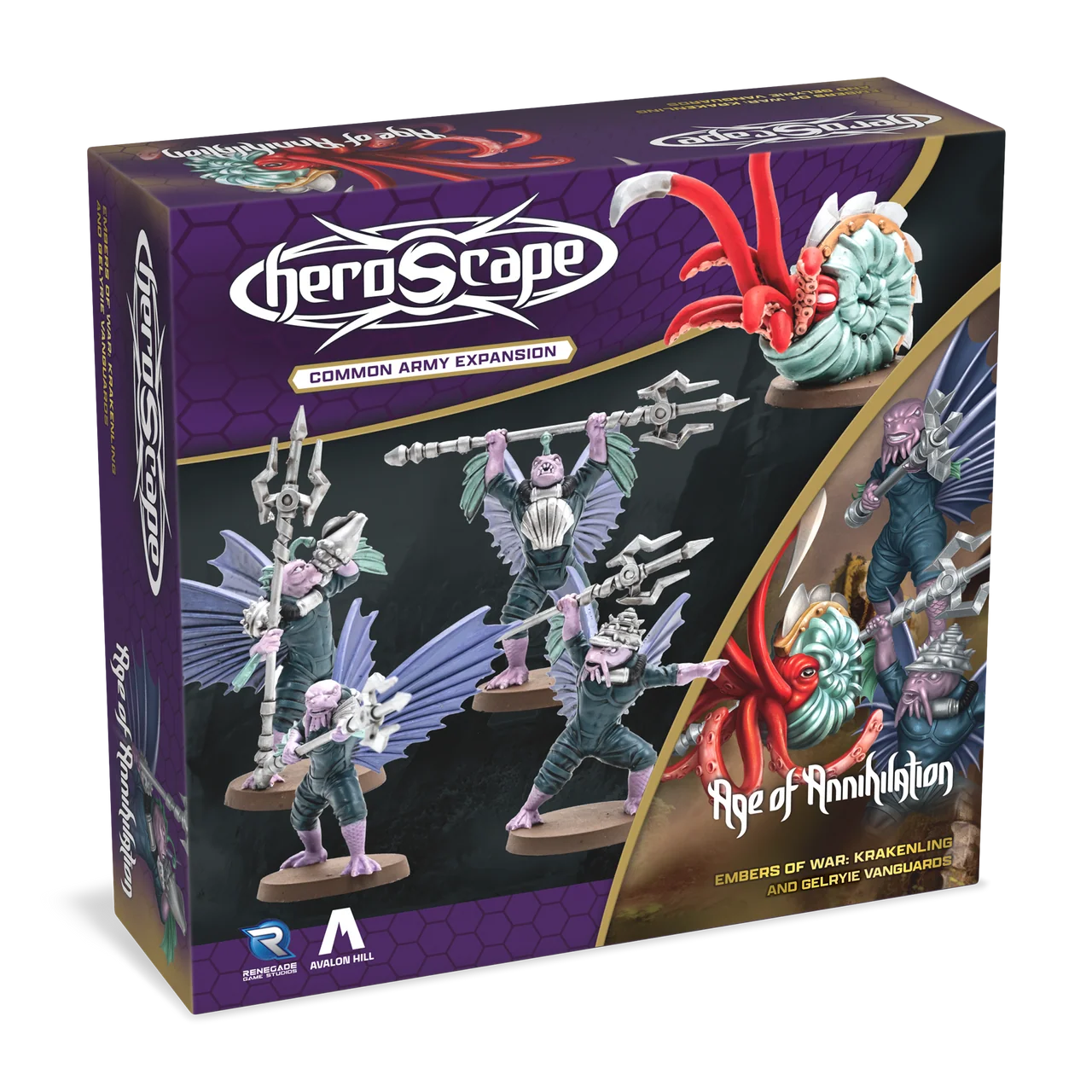 Heroscape: Age of Annihilation - Krakenling and Gelyrie Vanguards Army Expansion
