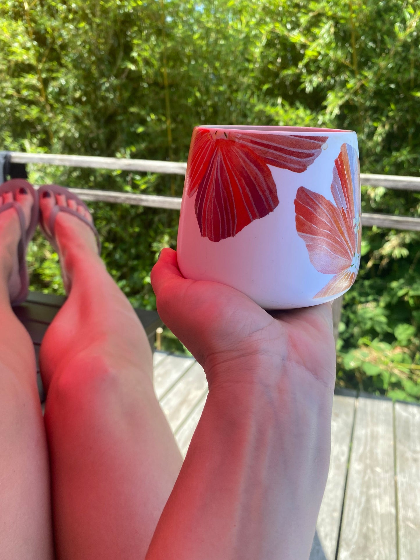 Porcelain Mug: Hibiscus by India & Purry