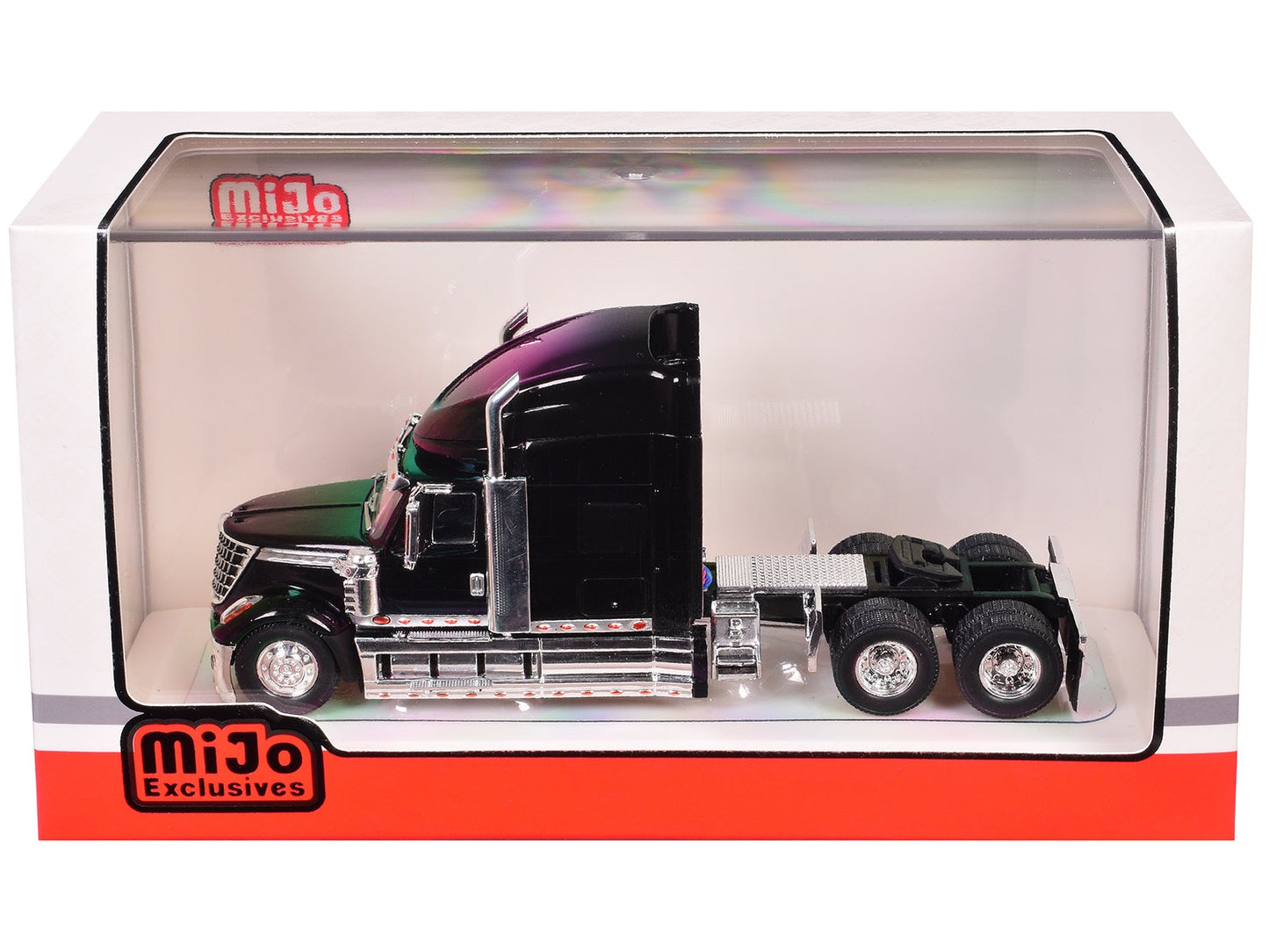 2010 International Lonestar Truck Tractor Black 1/64 Diecast Model by IXO Models