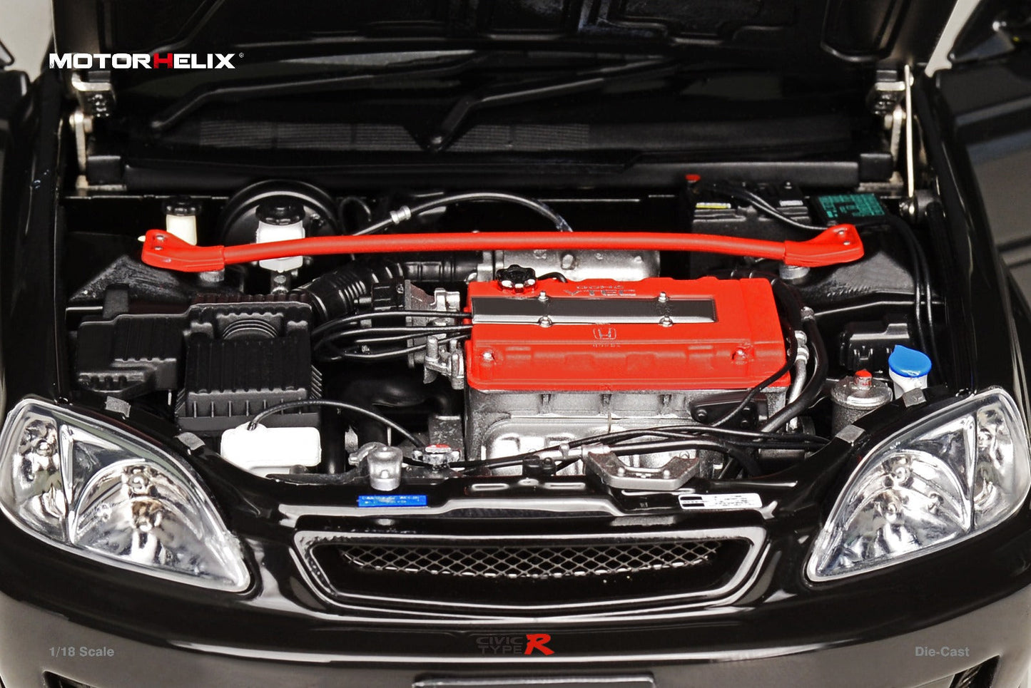 MOTORHELIX Honda Civic Type-R EK9-120 SILVER 1:18