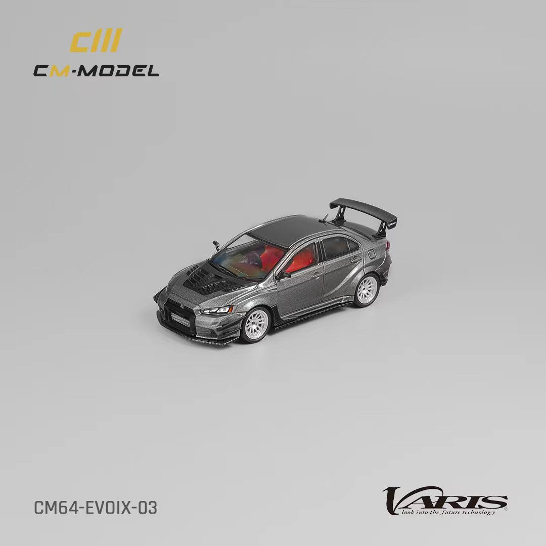 CM Model Mitsubishi Lancer Evolution X Varis Wide Body Gray 1:64