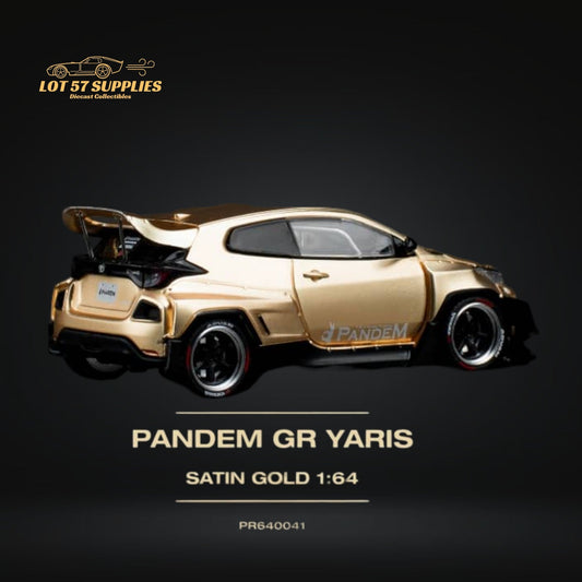 Pop Race Toyota Yaris GR Satin Gold 1:64