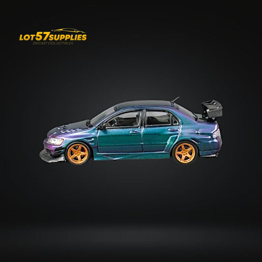 CM Model Mitsubishi Lancer Evolution IX Widebody Chameleon 1:64