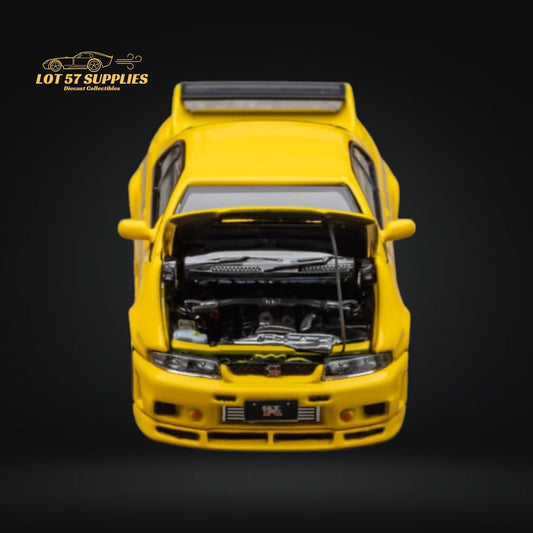 Focal Horizon Skyline R33 GT-R 400R Yellow 1:64