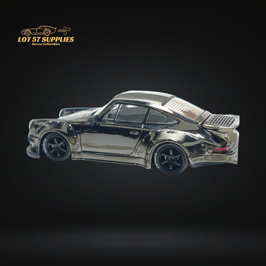 MC Porsche RWB 930 Chrome Gunmetal Gray 1:64