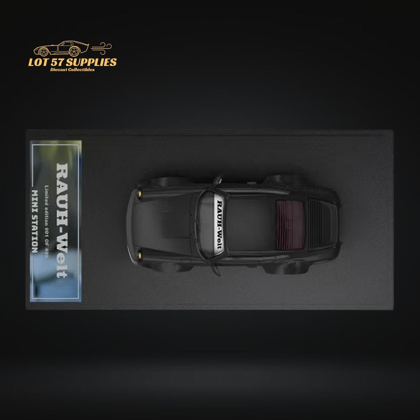 Mini Station Porsche RWB 964 Samurai Black 1:64