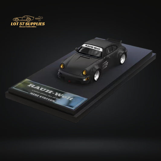 Mini Station Porsche RWB 964 Samurai Black 1:64