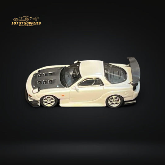 123 Hobby Mazda FD3S RX-7 Pearl White 1:64