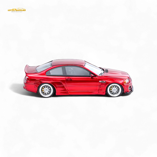 Flame BMW M3 E46 Widebody Pandem Metallic Red 1:64