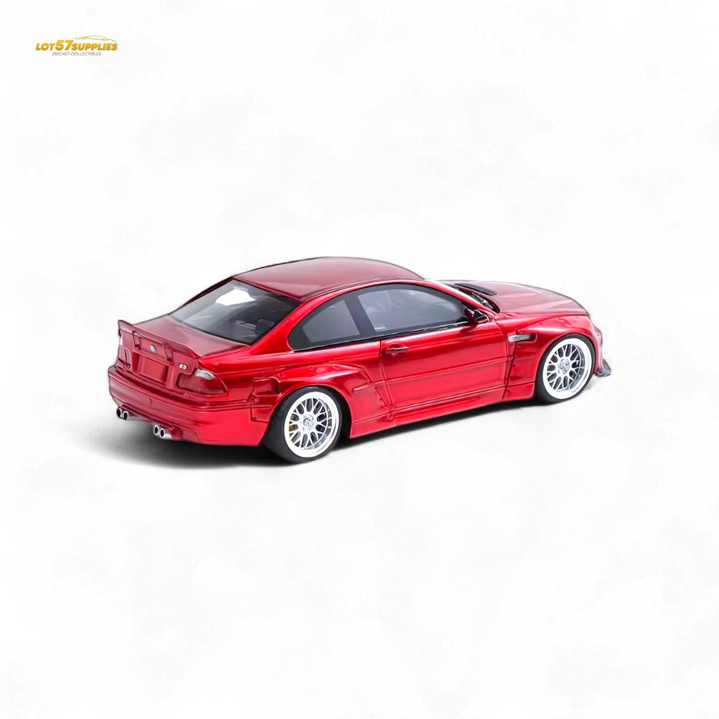 Flame BMW M3 E46 Widebody Pandem Metallic Red 1:64