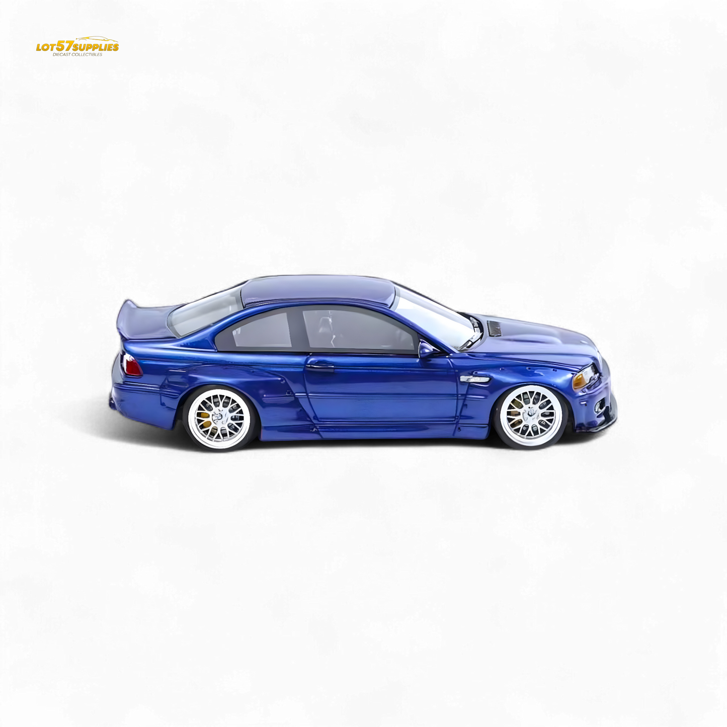 Flame BMW M3 E46 Widebody Pandem Metallic Blue 1:64