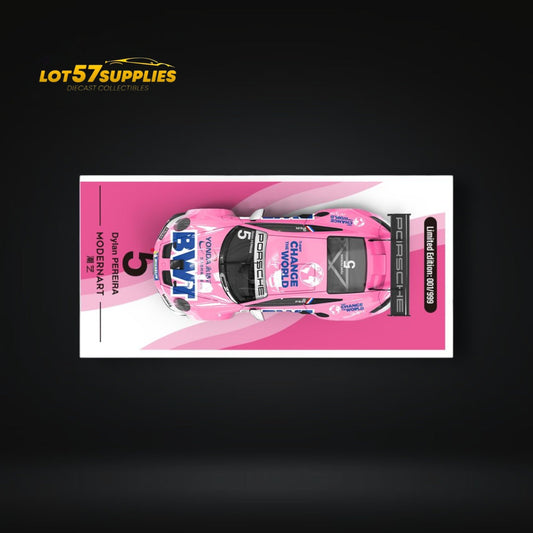 ModernArt Porsche 911 GT3 Cup BWT Pink Livery 1:64
