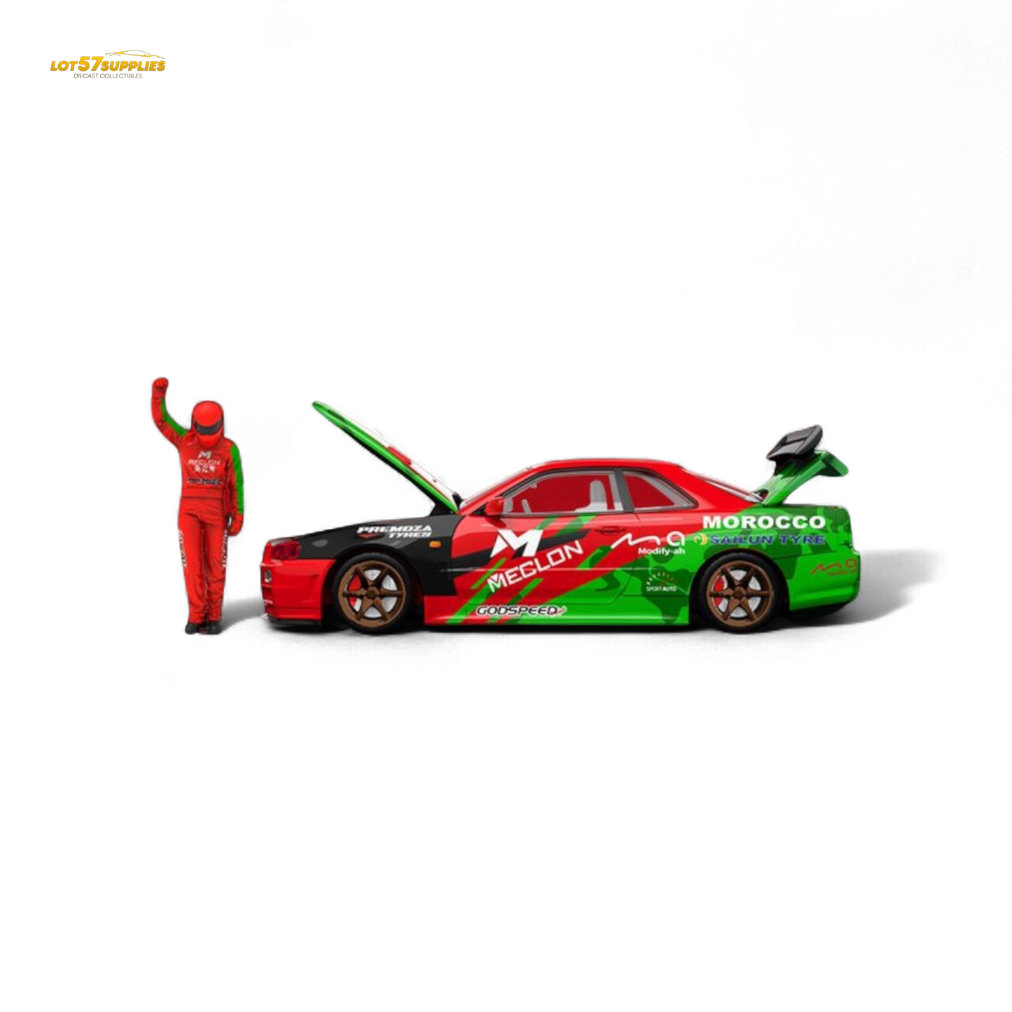 TimeMicro & MECLON GT-R R34 MECLON Figure Version 1:64